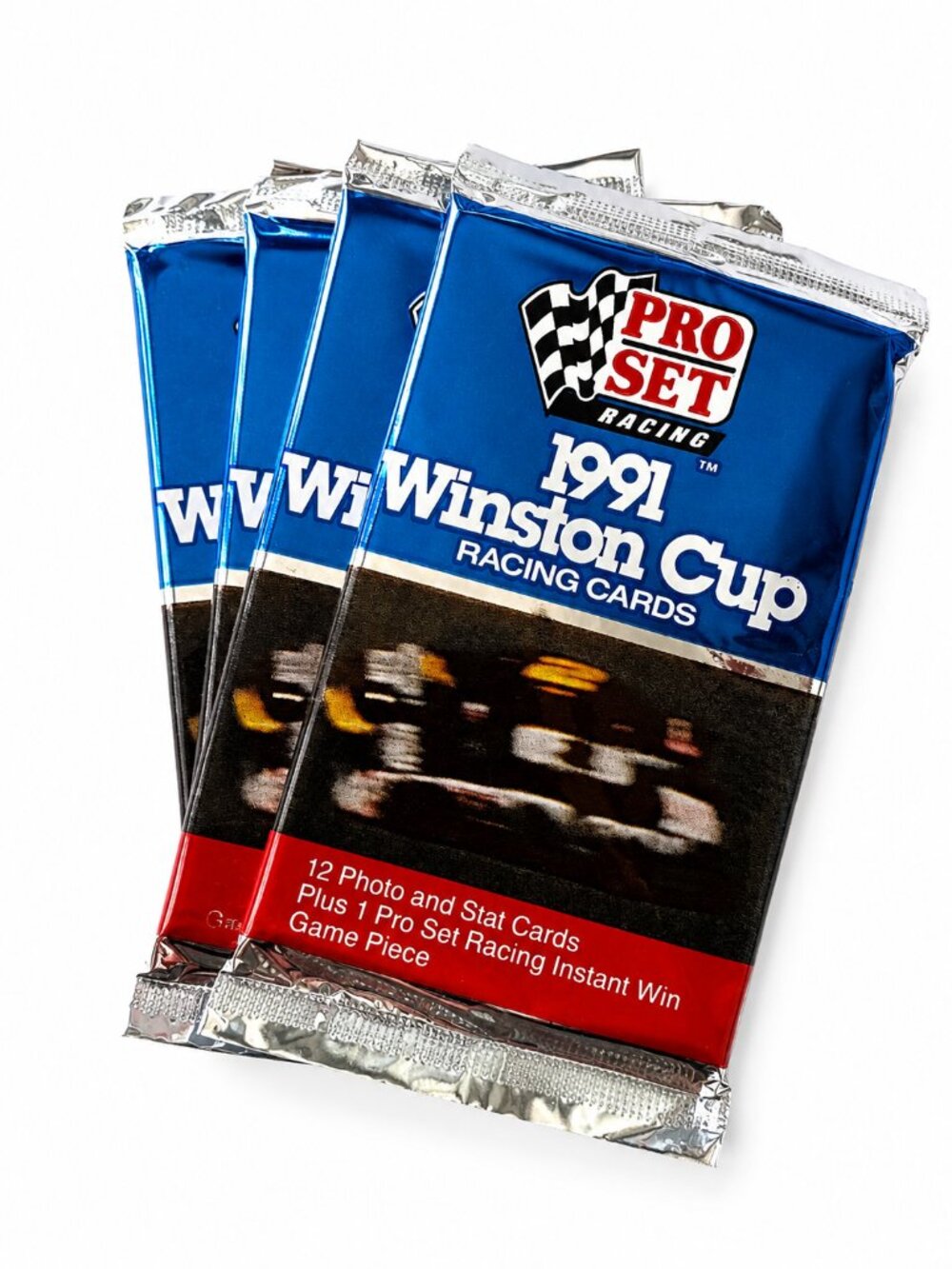 1991 Pro Set Winston Cup Racing Cards Sealed Trading Card Pack Set of 4